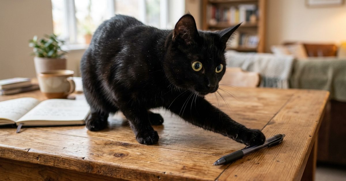Why Do Cats Push With Their Paws & Knock Things Over?